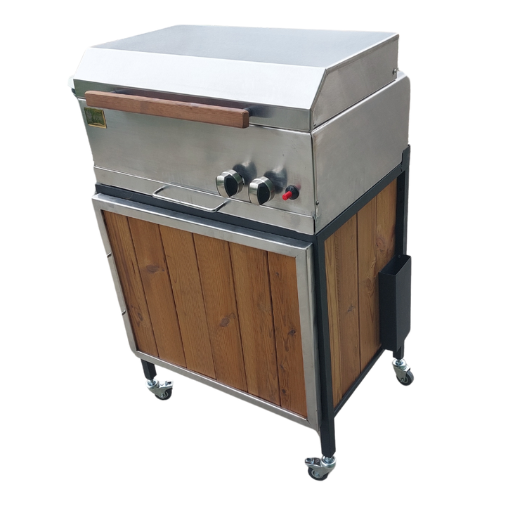 باربیکیو گازی اصلان مدلE60 کابینت دار استیل