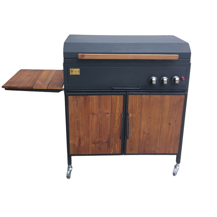 باربیکیو گازی اصلان مدلM80P درب تخت کابینت دار