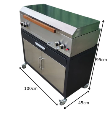 باربیکیو گازی اصلان مدل E100 سرخ کن دار