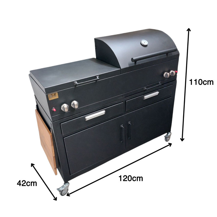 باربیکیو گازی اصلان مدلM120 سرخ کن دار
