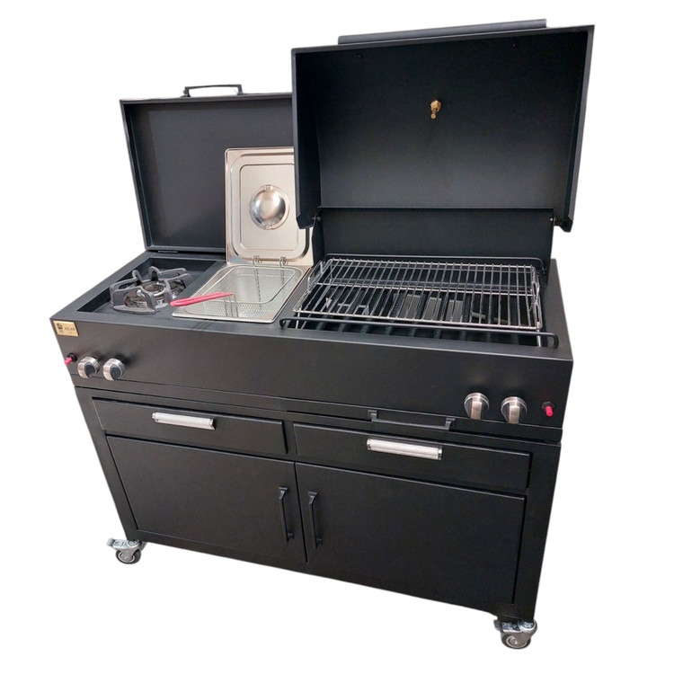 باربیکیو گازی اصلان مدلM120 سرخ کن دار