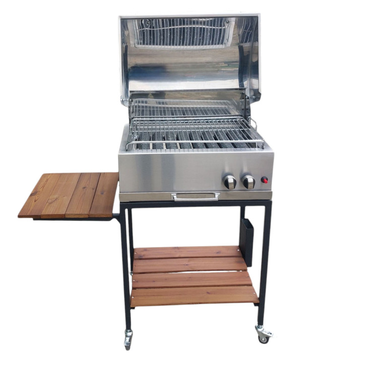 باربیکیو گازی اصلان مدل E60 استیل درب کانادایی